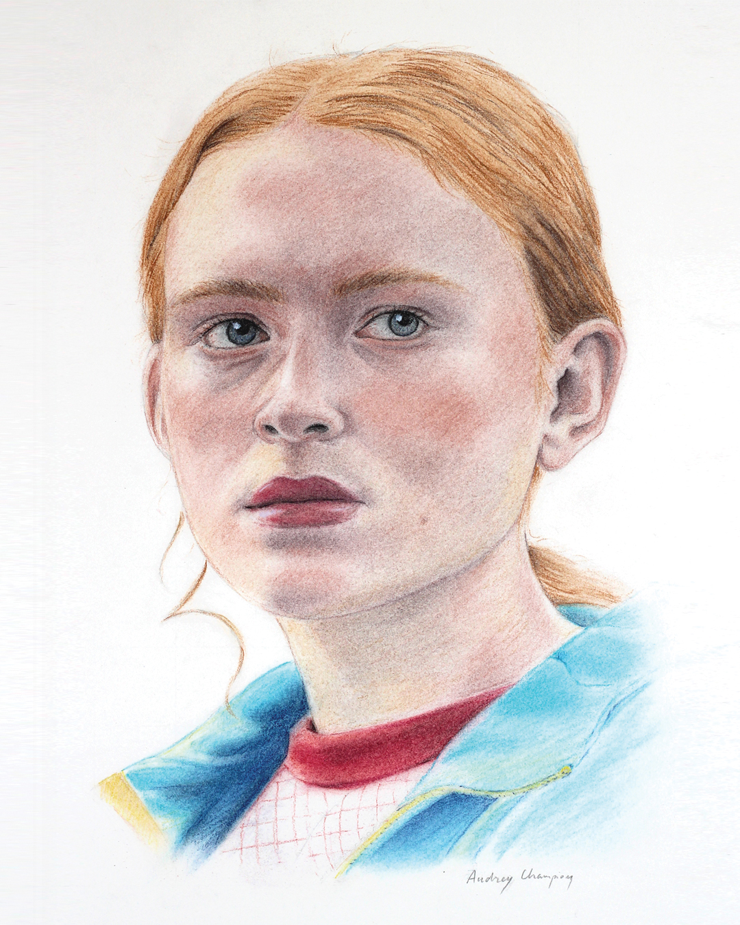 dessin portrait fusain souvenir être cher